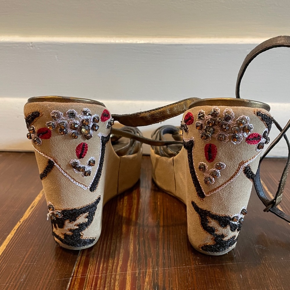 Embellished Platform Slingbacks - Picture 2 of 4